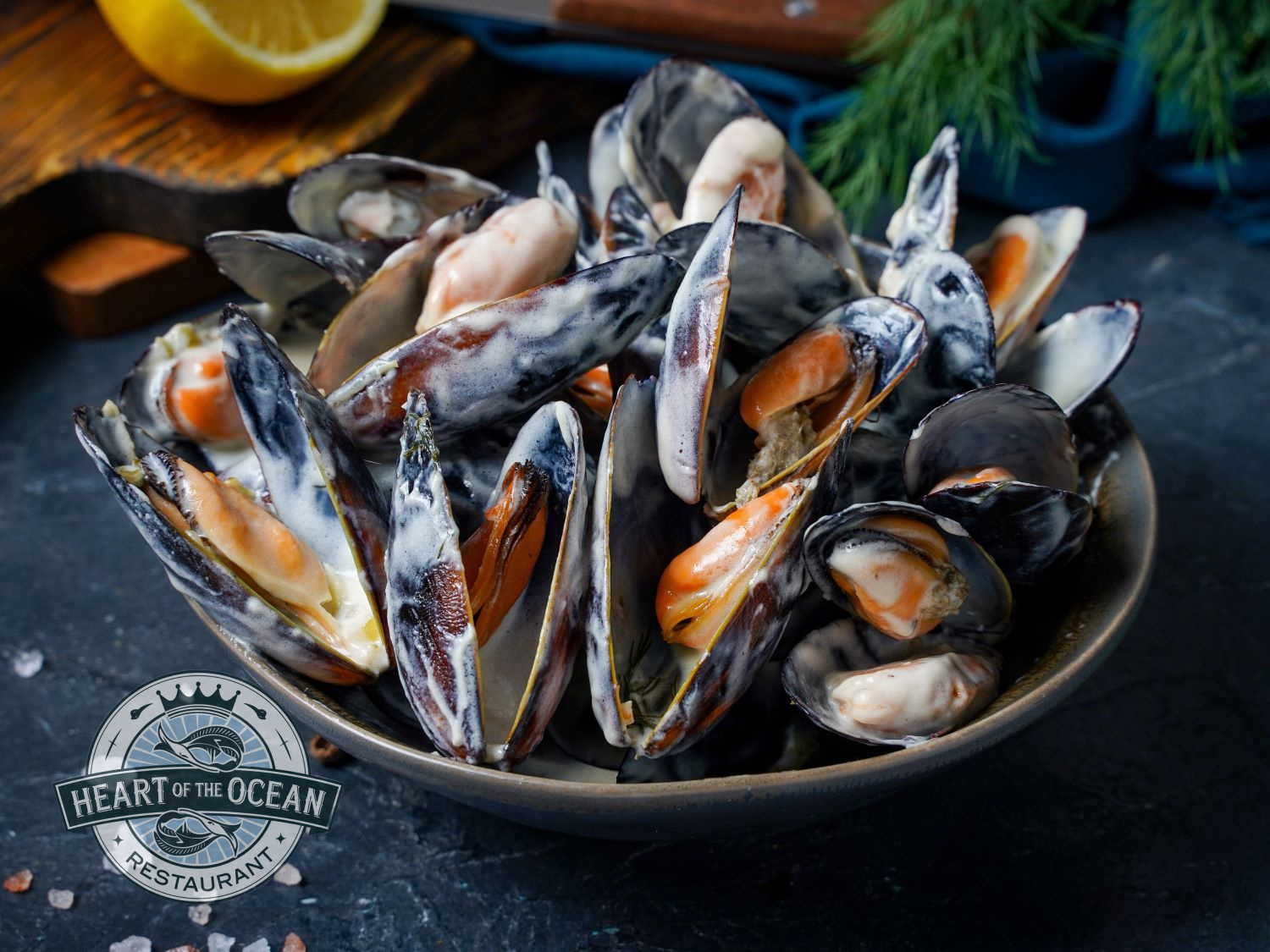 Мидии в соусе Бешамель 